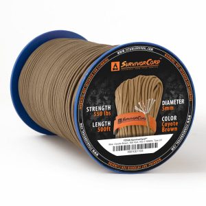 SurvivorCord | COYOTE BROWN - 500 FT Spool